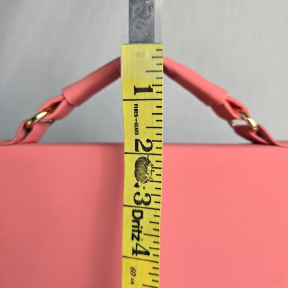 Kamliu Laptop Messenger Bag Pink w/ Black & Off White Stripes 16" x 12" x 2.5" - Picture 10 of 14